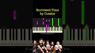 Borrowed Time by Cueshe piano cover  sheet music amp lyrics [upl. by Airdnalahs]