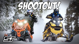 2024 TwoStroke Turbo Trail Sled SHOOTOUT Patriot Boost vs 850 Turbo R [upl. by Levana]