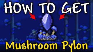 How to Get Mushroom Pylon in Terraria  Mushroom Pylon Terraria [upl. by Airekat]