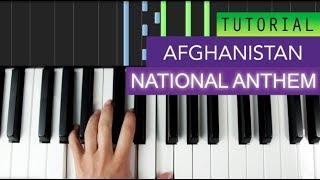 National Anthem of Afghanistan Piano Tutorial [upl. by Ljoka]