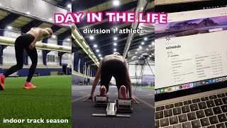 STUDENT ATHLETE DAY IN THE LIFE  indoor track and field Pittsburgh exercise science major [upl. by Victoir]