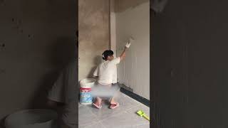 How to Prepare Tiles Wall ​ Wall paint​ Fast amp Beauty part 6191 [upl. by Loydie4]