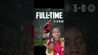 Manchester United vs Leicester city FT reaction lufc rivals premierleuge mufc fy fypage [upl. by Alemap]