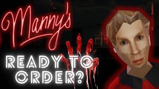 Mannys  the CREEPY HORROR FAST FOOD GAME – Full GAMEPLAY WALKTHROUGH NO Commentary  2 ENDINGS [upl. by Sidonia363]