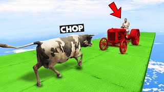 GTA 5 FACE TO FACE CHALLENGE WITH CHOP AND FROSTY COW [upl. by Atonsah435]