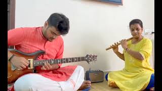 Pāhimām Sri RājaRājēswari Flute  Guitar Ft Rushab [upl. by Otilopih]