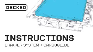 Installation  DECKED CargoGlide on Drawer System Using New Brackets [upl. by Taimi]