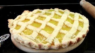 PASTA FROLA con CREMA al LIMON FACILISIMA Crostata al limoneTart With Lemon Cream [upl. by Atil]