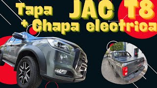 Accesorios para JAC T8 2024  chapa eléctrica  tapa de batea [upl. by Haimaj]