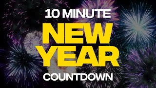 New Year 10 Minute Countdown Clock  Auld Lang Syne [upl. by Leon]