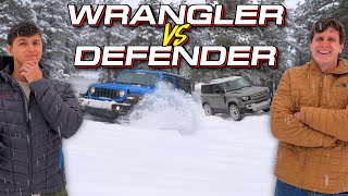 Blizzard Tested Is a Cheap Jeep Wrangler a Better Snow Wheeler Than a Land Rover Defender [upl. by Haye]