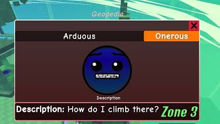 How to get ARDUOUS in FIND THE GEOMETRY DASH Difficulties Roblox  LADDER UPDATED Zone 2 [upl. by Dnartreb]