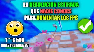 🔨DEBES usar YA ESTA RESOLUCION ESTIRADA para AUMENTAR TUS FPS Fortnite Capitulo 😳  PC GAMA BAJA [upl. by Marline]