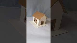 DIy miniature house cardboard house shorts [upl. by Leverett]