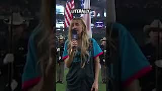 The New Worst National Anthem Performance Goes to Ingrid Andrees [upl. by Latton193]