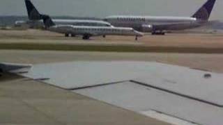 IAH Two Continental Airlines 737s take off at Houston 767200 [upl. by Libbie]