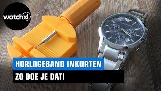 Horlogeband inkorten kun je zelf Zo verwijder je een schakel [upl. by Neelac]