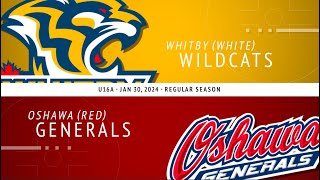 U16A  Whitby Wildcats White vs Oshawa Generals Red [upl. by Rai]