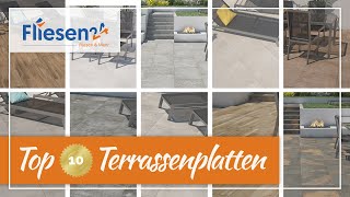 Top 10 Terrassenplatten 2021  unsere schönsten Terrassenplatten aus Feinsteinzeug in 2 cm Stärke [upl. by Anaujahs]