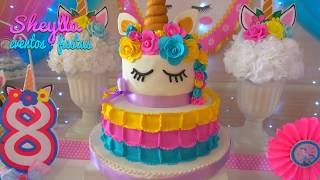 Fiesta de unicornios 🦄 arco iris 🌈 decoración temática infantil niñas [upl. by Nivlen741]