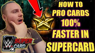 HOW TO PRO CARDS 100 FASTER WITHIN WWE Supercard Season 4 Supercard Tips and Tricks Noology [upl. by Radnaskela]