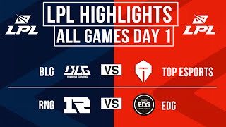 LPL Highlights ALL GAMES Day 1  LPL Spring Split 2024 [upl. by Ojadnama]