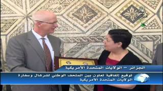 Ambassador Henry Ensher Visit to Cherchell  A3 Tv news 09102012 [upl. by Ailecra]