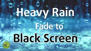 Heavy Rain Sounds Black Screen for Sleeping and Deep Relaxation  10 Hours [upl. by Atinaw564]