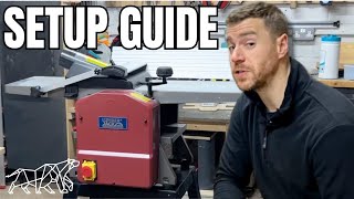 Lumberjack PT254 10quot Planer Thicknesser Unboxing and Set Up Guide [upl. by Irodim]