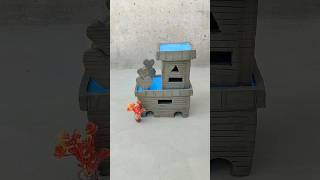 destroying a beautiful miniature clay house 😱 pt71shorts [upl. by Ern]