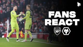 Wolves Fans React To Arsenal 21 Wolves [upl. by Ahseen]