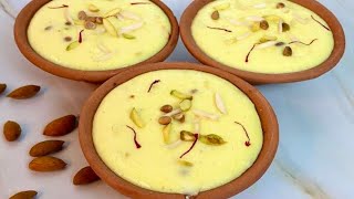 10 Minutes kesar Suji Firni Recipe by Cooking with Benazir  Ramzan Recipes [upl. by Gunther]