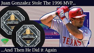 Juan Gonzalez Stole The MVP TWICE [upl. by Sofko465]