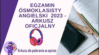 Egzamin ósmoklasisty E8 Angielski 2023  Arkusz OFICJALNY Nagranie do zadań 14 [upl. by Enilec]