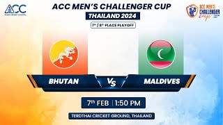 ACC MENS CHALLENGER CUP 2024  MATCH NO  18  BHUTAN VS MALDIVES [upl. by Nellaf]