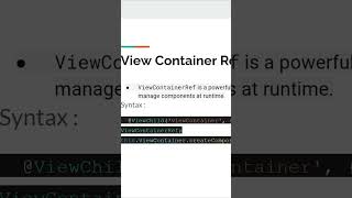 Angular 18 8  How to use View Container Ref to create component on the desired position angular [upl. by Cummins140]