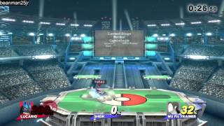 Super Smash Bros for Wii U 126  Event Mode 47 Aura Mastery [upl. by Burrell46]