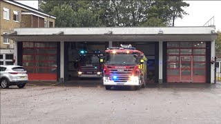 Bedfordshire Fire and Rescue Service Double Rescue Pump Turnout [upl. by Dougie725]