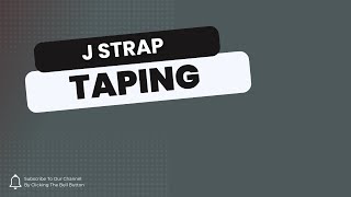 J strap Ankle taping tutorial [upl. by Elehcin]