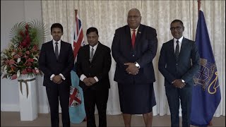 Fijian President officiates at the swearingin ceremony of a Puisne Judge [upl. by Queri]