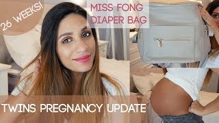 26 WEEKS PREGNANT WITH TWINS Vlog Rib Pain  Braxton Hicks  Strollers  Miss Fong Diaper Bag [upl. by Esirahs]