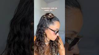 Acconciatura facile per capelli ricci 🤎hairtok ugcitalia capelliricci creator hairstyle grwm [upl. by Louise]