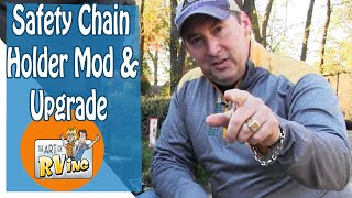 trailer safety chain mounting mod  hitch safety chain hack [upl. by Dud]