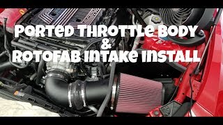 2018 Camaro ZL1 1LE first mods  Rotofab and Ported Throttle Body Install [upl. by Amiel]