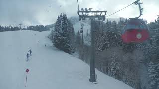 Gondelbahn Hohe Salve  Bergfahrt von Hochsöll zur Hohen Salve am 17122022 [upl. by Ljoka]