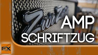 Amp Schriftzug  CNC gefräst amp mit Epoxidharz veredelt [upl. by Jenine]