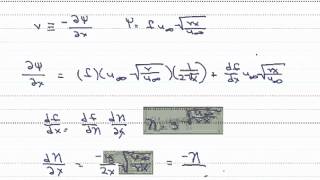 Blasius Solution for the yComponent of Velocity [upl. by Rexanne518]