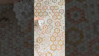 Penny Round Mixed Mosaic Tiles  Unique Patterned Floor Design [upl. by Unity]