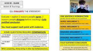 GCSE RELIGIOUS STUDIES ISLAM  BELIEFS amp TEACHINGS AQA PAPER 1 2023 [upl. by Neelehtak]