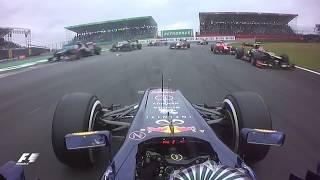 Vettels Dramatic Start  2012 Brazil Grand Prix [upl. by Phylys752]